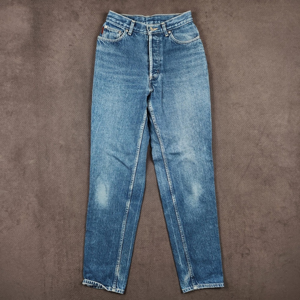 Vintage Patagonia Jeans Womens 8 High Rise Straight Leg Button Fly 90s Made USA